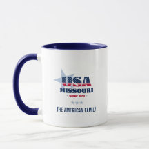 Missouri USA 1821 Blauwe Ster Gepersonaliseerde Mo