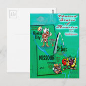 Missouri USA Kaart (Voorkant / Achterkant)