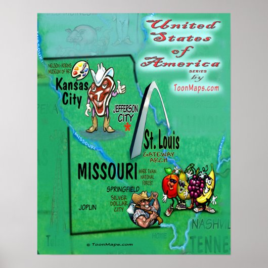 Missouri USA Poster (Voorkant)