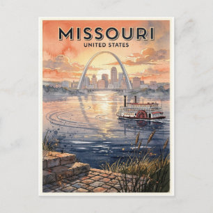 Missouri USA Reis uit het verleden Briefkaart