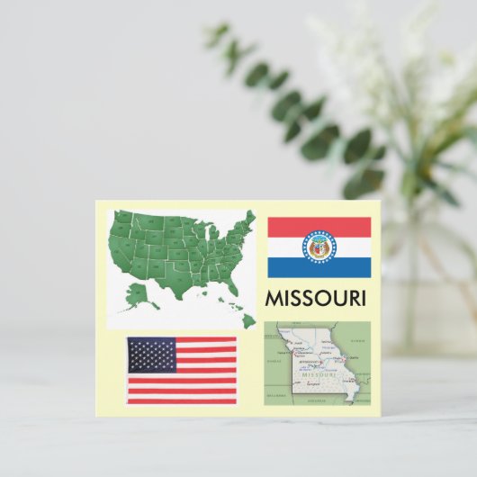 Missouri, Verenigde Staten Briefkaart (Staand voorkant)