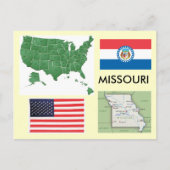 Missouri, Verenigde Staten Briefkaart (Voorkant)