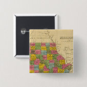 Missouri Vierkante Button 5,1 Cm (Voorkant /achterkant)