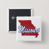 Missouri Vierkante Button 5,1 Cm (Voorkant /achterkant)