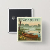 Missouri Vierkante Button 5,1 Cm (Voorkant /achterkant)