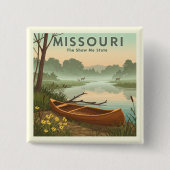Missouri Vierkante Button 5,1 Cm (Voorkant)