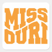 Missouri Vierkante Sticker (Voorkant)