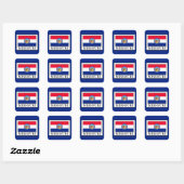 Missouri Vierkante Sticker (Vel)