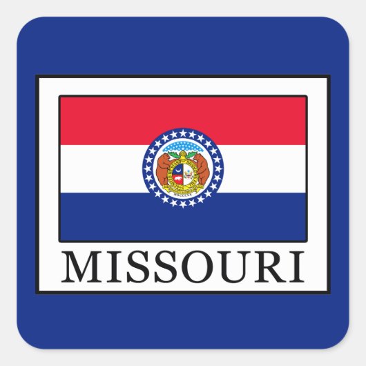 Missouri Vierkante Sticker (Voorkant)