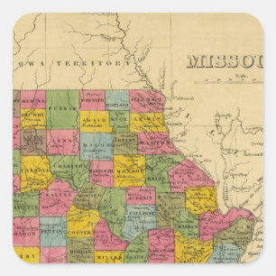 Missouri Vierkante Sticker