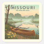Missouri Vierkante Sticker (Voorkant)