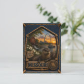 Missouri Vintage Reizen Briefkaart (Staand voorkant)