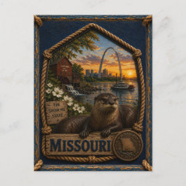 Missouri Vintage Reizen Briefkaart