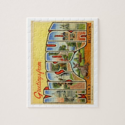 Missouri Vintage Travel Legpuzzel (Verticaal)