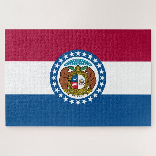 Missouri-vlag Legpuzzel (Horizontaal)