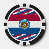 Missouri-vlag, Vlag van Missouri Poker Chips (Voorkant)