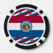 Missouri-vlag, Vlag van Missouri Poker Chips (Achterkant)