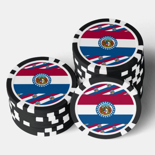 Missouri-vlag, Vlag van Missouri Poker Chips (Opstapeling)