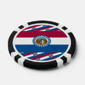 Missouri-vlag, Vlag van Missouri Poker Chips (Enkel)