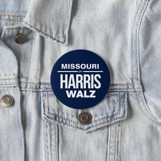 Missouri voor Harris Walz Ronde Button 7,6 Cm (In situ)