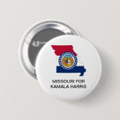 MISSOURI voor Kamala Harris 2024 Button (Voorkant /achterkant)