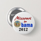 Missouri voor Obama 2012 Ronde Button 5,7 Cm (Voorkant /achterkant)