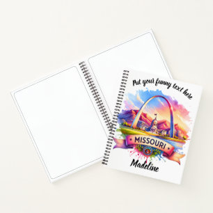 Missouri waterverf illustratie notitieboek