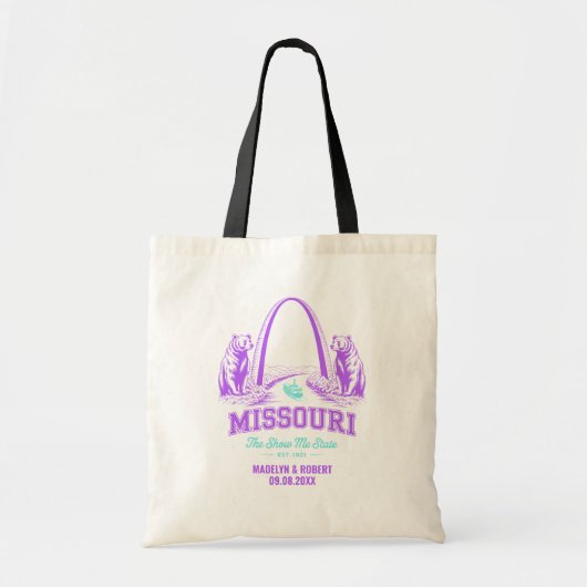 Missouri Wedding Welcome Bag, State Love Tote Bag (Voorkant)