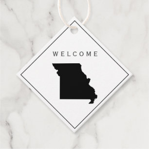 Missouri Welcome Bag Gift Label voor Wedding Weeke