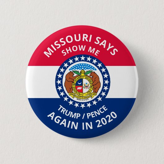 Missouri zegt Show me Ronde Button 5,7 Cm (Voorkant)