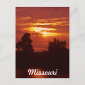 Missouri-zonsondergang Briefkaart (Voorkant)