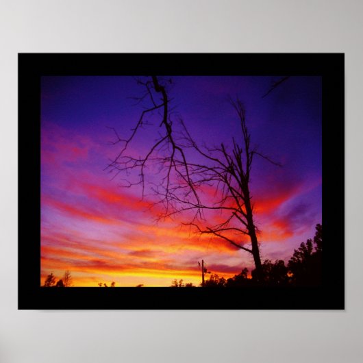 Missouri-zonsondergang Poster (Voorkant)