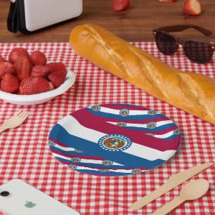 Missouriaanse vlag, Vlag van Missouri Papieren Bordje