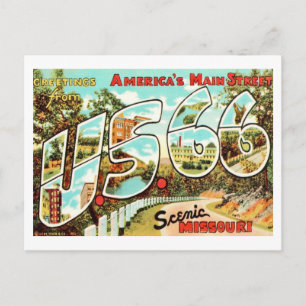 Missouri's Route 66 Ansichtkaart Briefkaart