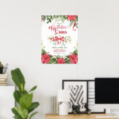 Misstletoe aan mevrouw Winter Vrijgezellenfeest we Poster (Thuiskantoor)