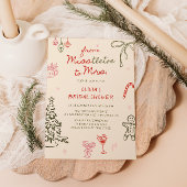 Misstletoe naar Mrs Hand Drawn Vrijgezellenfeest Kaart