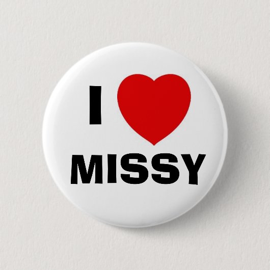 MISSY, ik Ronde Button 5,7 Cm (Voorkant)