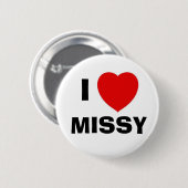 MISSY, ik Ronde Button 5,7 Cm (Voorkant /achterkant)