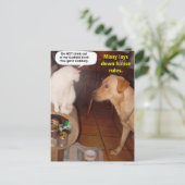 Missy legt huisregels vast. briefkaart (Staand voorkant)