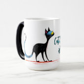 Missy Miss Mug — 100% Catitude, 0% Mercy Magische Mok (Voorkant links)