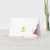 Missy Mouse in Summer Garden Denking You Kaart (Achterkant)