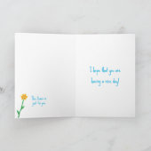 Missy Mouse met een bloem "gewoon omdat" Kaart (Binnen)