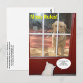 Missy Rules! Briefkaart (Voorkant / Achterkant)