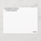 Missy Rules! Briefkaart (Achterkant)