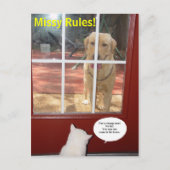 Missy Rules! Briefkaart (Voorkant)