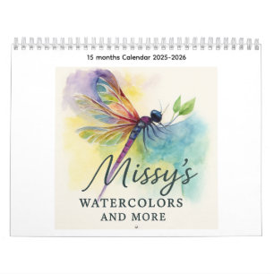 Missy's Waterverven en meer 15 maanden Kalender