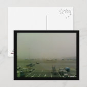 Mist bij de Luchthaven van Amsterdam Schiphol Briefkaart (Voorkant / Achterkant)