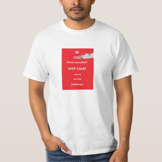 Mist.  BLIJF KALM T-shirt (Voorkant)