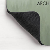 Mist bos architectuur grijs muismat (Hoek)