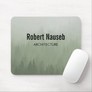 Mist bos architectuur grijs muismat